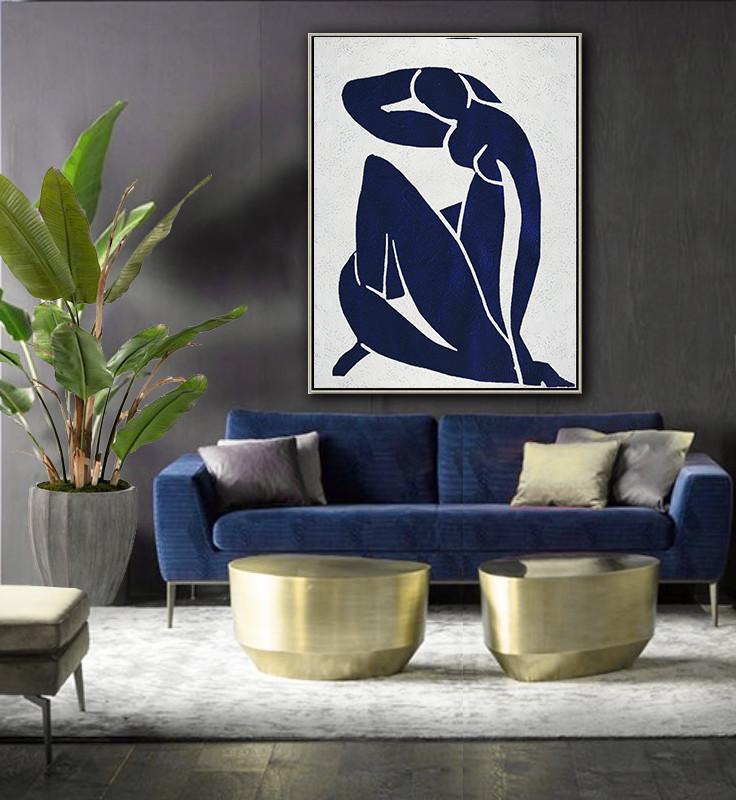 Navy Blue Nude Art #NV272B - Click Image to Close